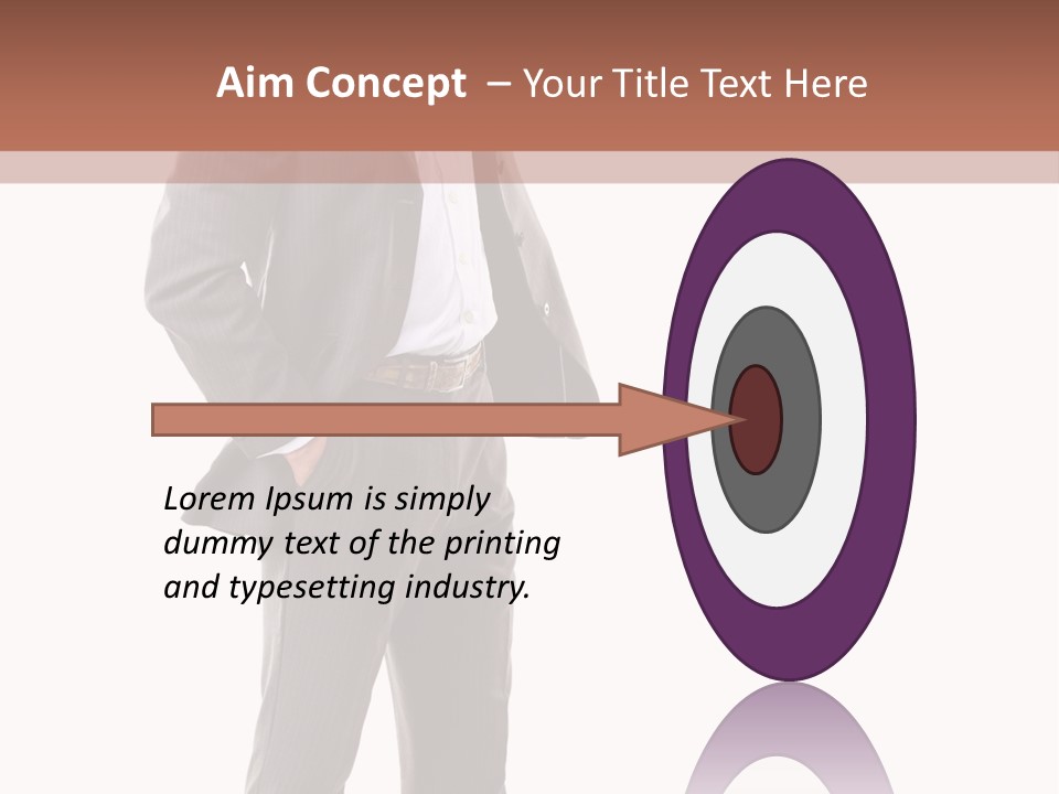 A Man In A Suit Is Giving A Thumbs Up PowerPoint Template