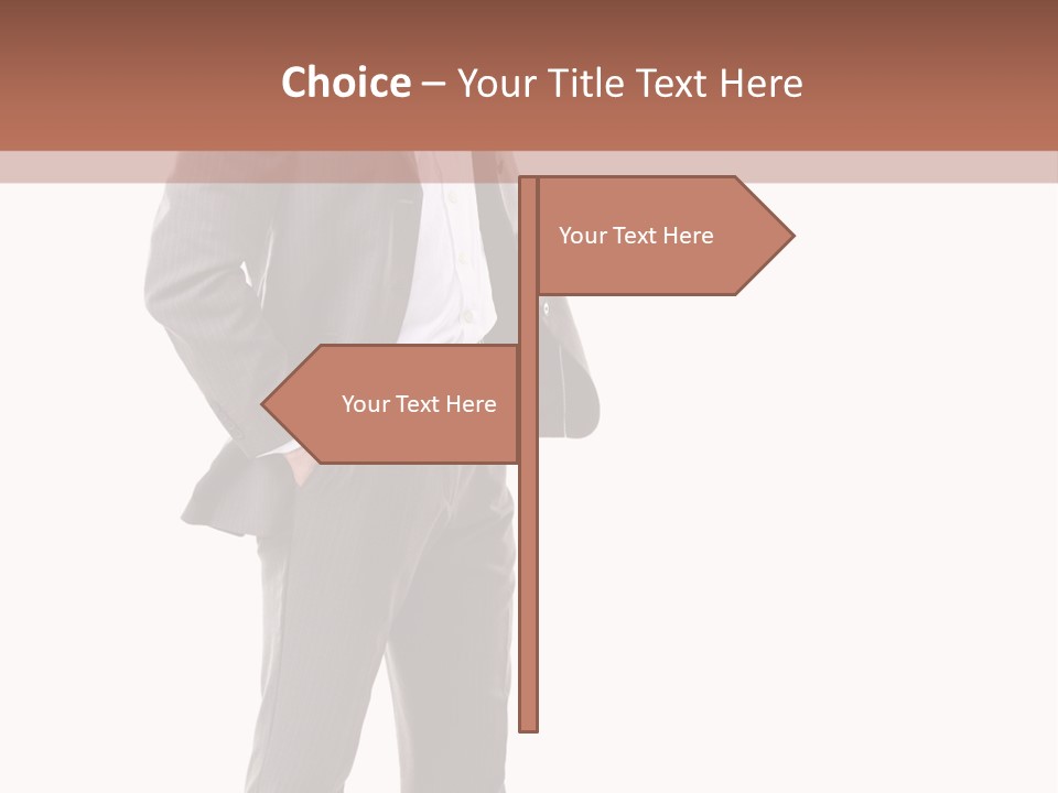 A Man In A Suit Is Giving A Thumbs Up PowerPoint Template