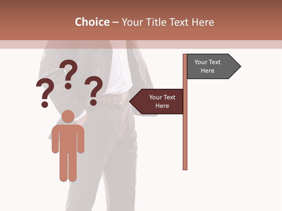 A Man In A Suit Is Giving A Thumbs Up PowerPoint Template