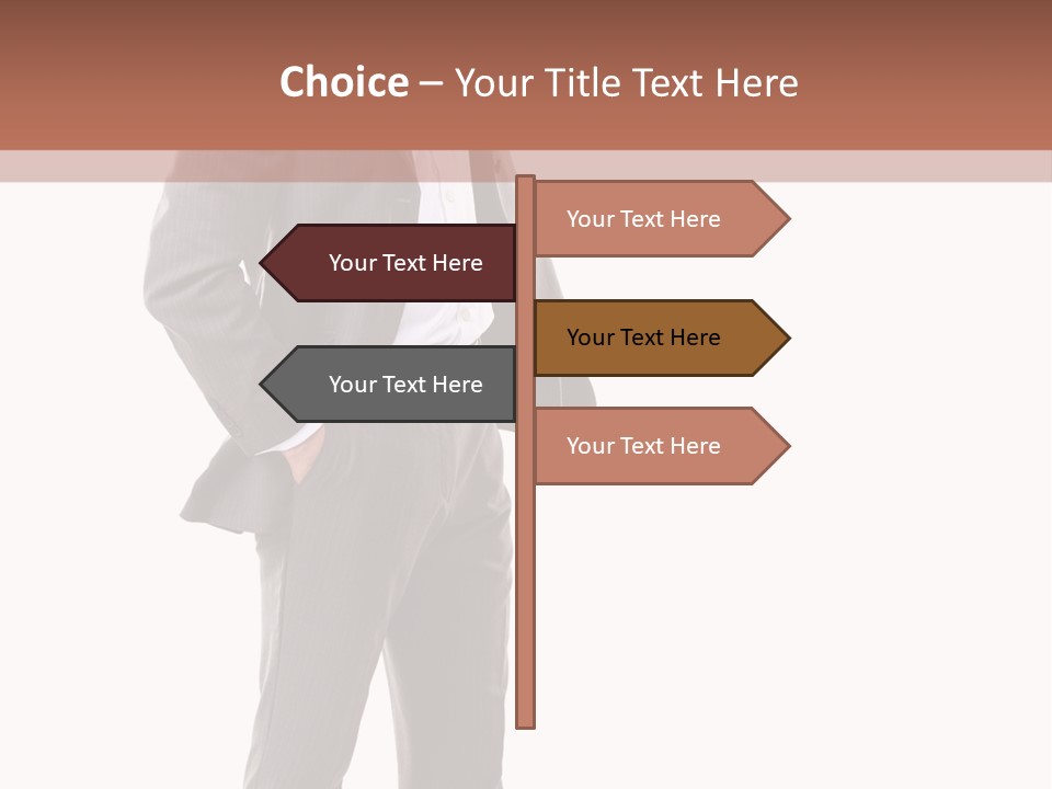 A Man In A Suit Is Giving A Thumbs Up PowerPoint Template