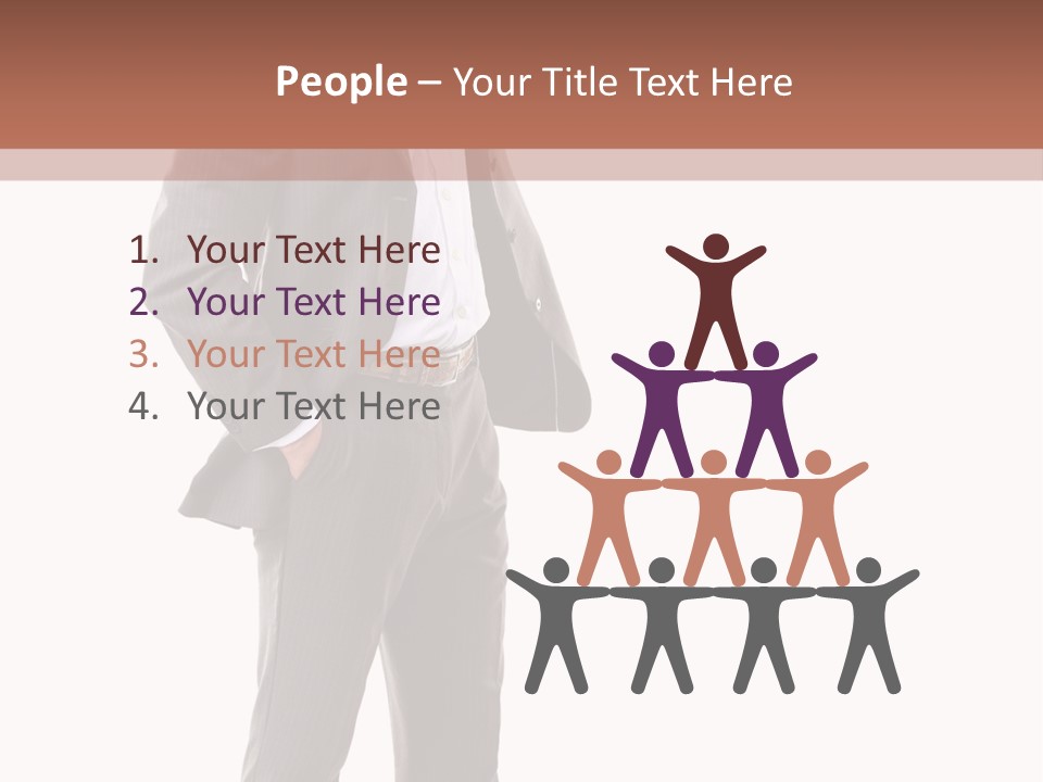 A Man In A Suit Is Giving A Thumbs Up PowerPoint Template