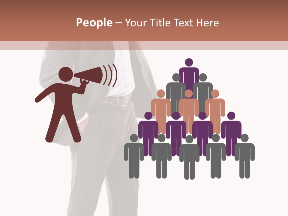 A Man In A Suit Is Giving A Thumbs Up PowerPoint Template