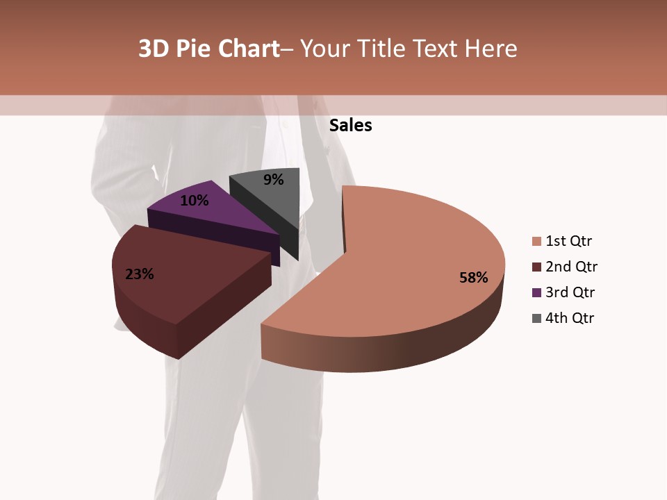 A Man In A Suit Is Giving A Thumbs Up PowerPoint Template
