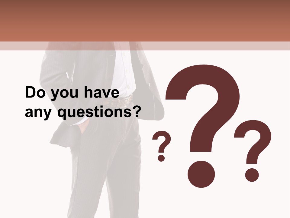 A Man In A Suit Is Giving A Thumbs Up PowerPoint Template