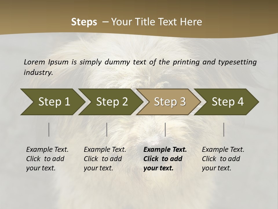 A Brown And Black Dog Standing On Top Of A Sidewalk PowerPoint Template