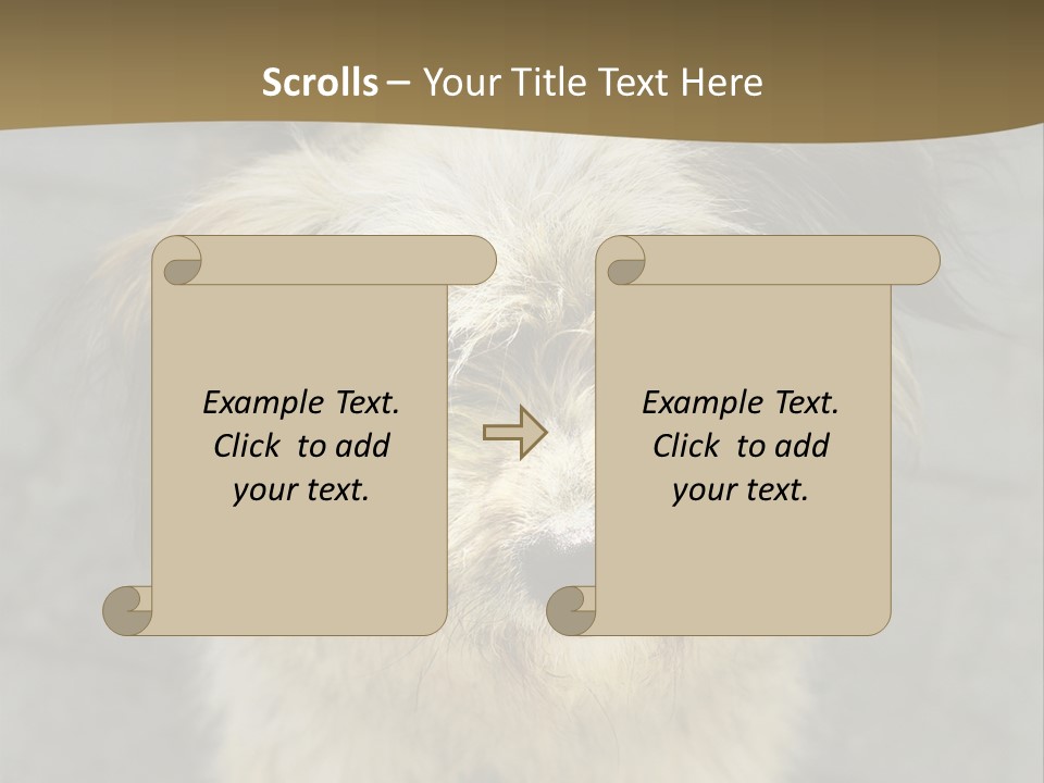 A Brown And Black Dog Standing On Top Of A Sidewalk PowerPoint Template