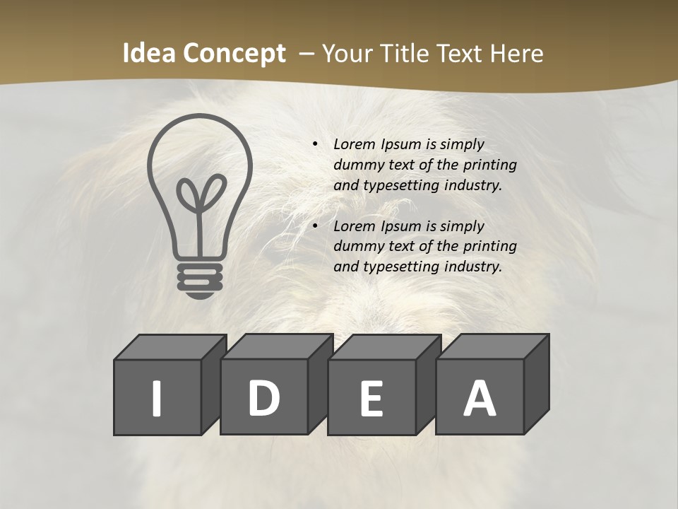 A Brown And Black Dog Standing On Top Of A Sidewalk PowerPoint Template