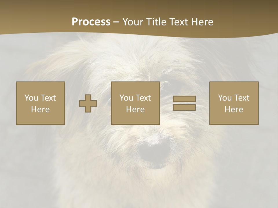 A Brown And Black Dog Standing On Top Of A Sidewalk PowerPoint Template