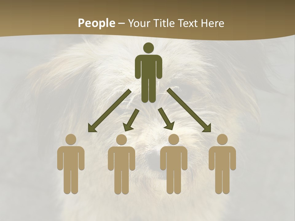 A Brown And Black Dog Standing On Top Of A Sidewalk PowerPoint Template