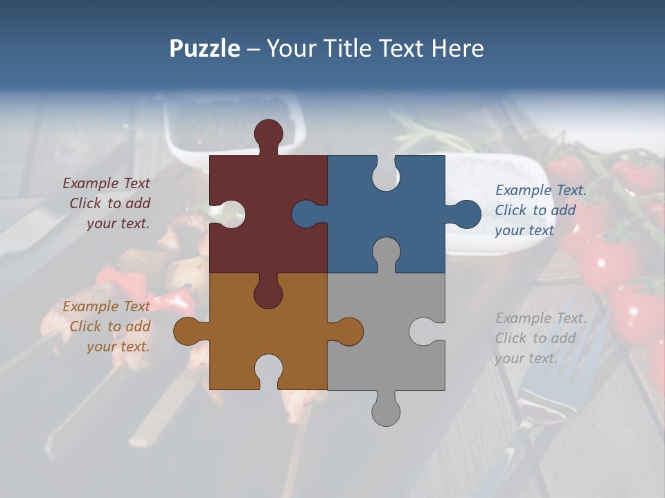 Table Olive Oil Roasted PowerPoint Template