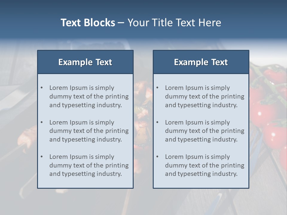 Table Olive Oil Roasted PowerPoint Template