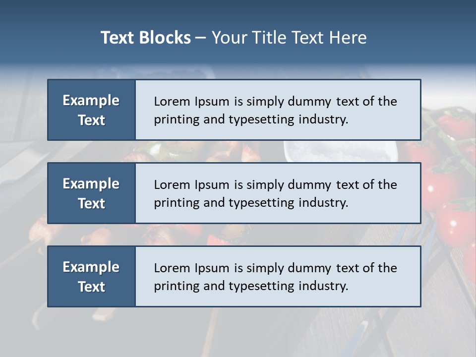 Table Olive Oil Roasted PowerPoint Template