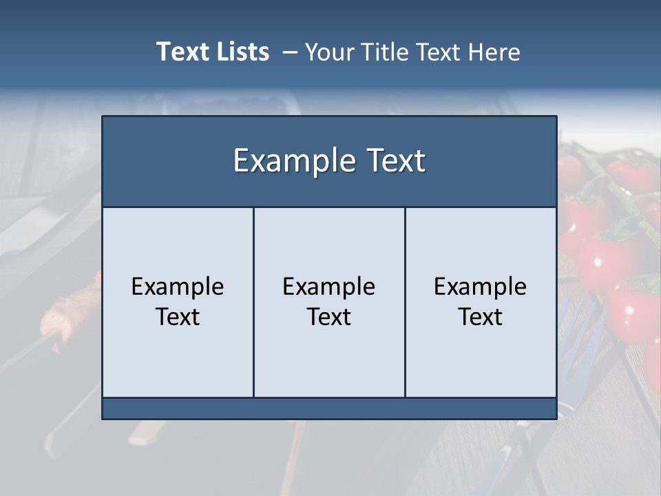 Table Olive Oil Roasted PowerPoint Template