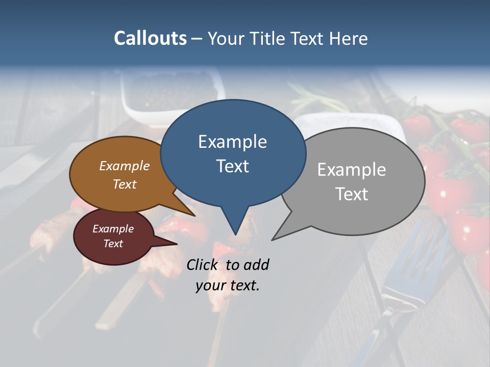 Table Olive Oil Roasted PowerPoint Template