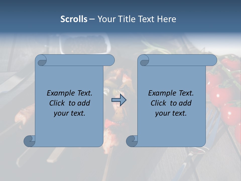 Table Olive Oil Roasted PowerPoint Template