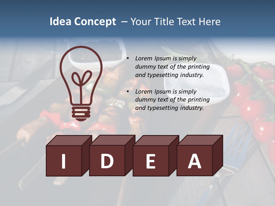 Table Olive Oil Roasted PowerPoint Template