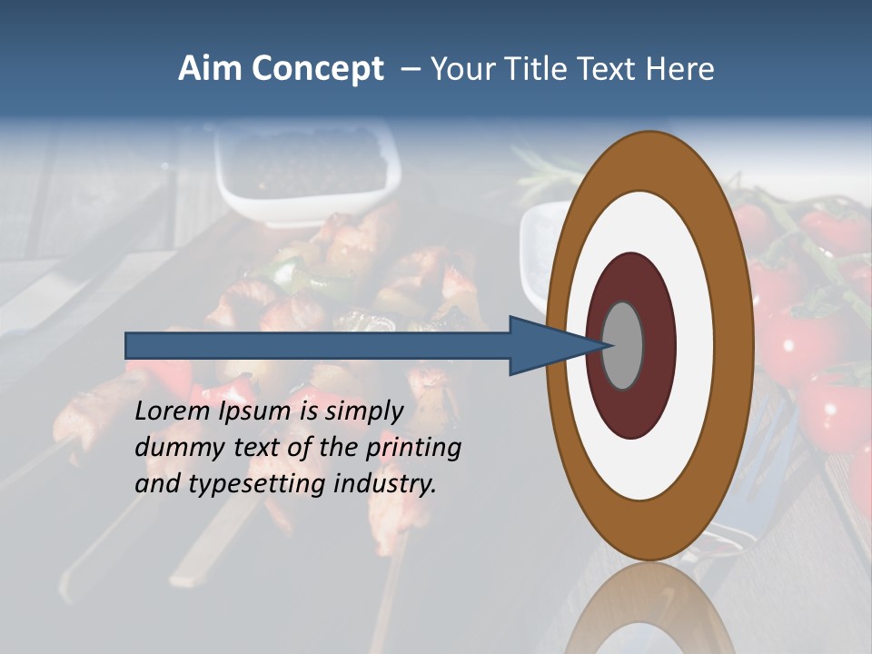 Table Olive Oil Roasted PowerPoint Template