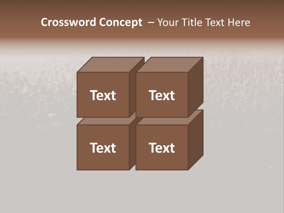 A Large Group Of People In A Crowd Powerpoint Template PowerPoint Template
