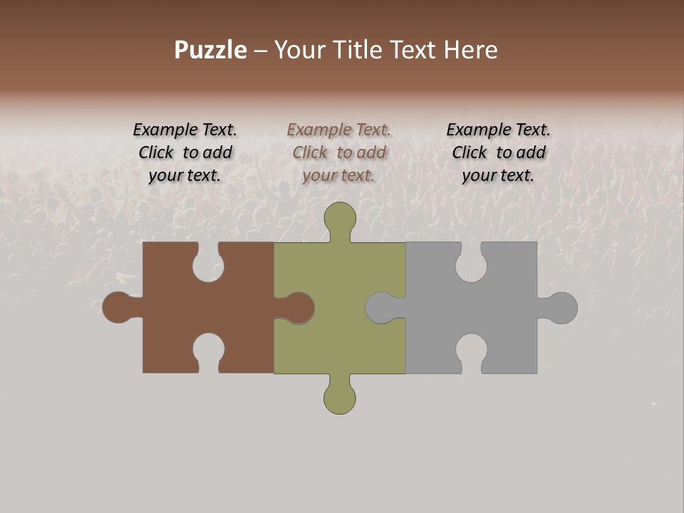 A Large Group Of People In A Crowd Powerpoint Template PowerPoint Template