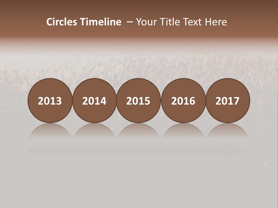 A Large Group Of People In A Crowd Powerpoint Template PowerPoint Template