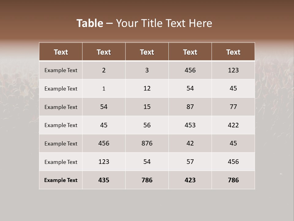 A Large Group Of People In A Crowd Powerpoint Template PowerPoint Template