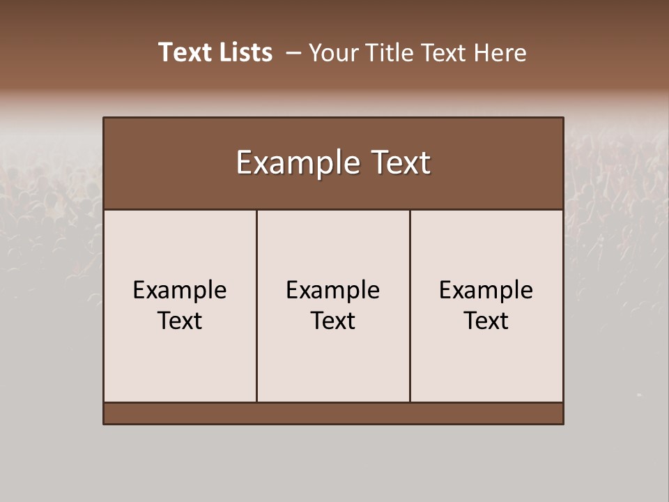 A Large Group Of People In A Crowd Powerpoint Template PowerPoint Template