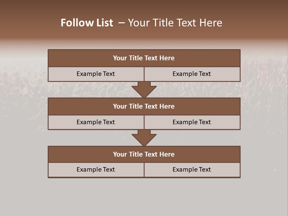 A Large Group Of People In A Crowd Powerpoint Template PowerPoint Template