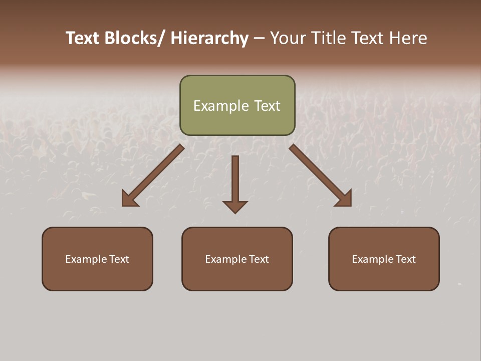 A Large Group Of People In A Crowd Powerpoint Template PowerPoint Template