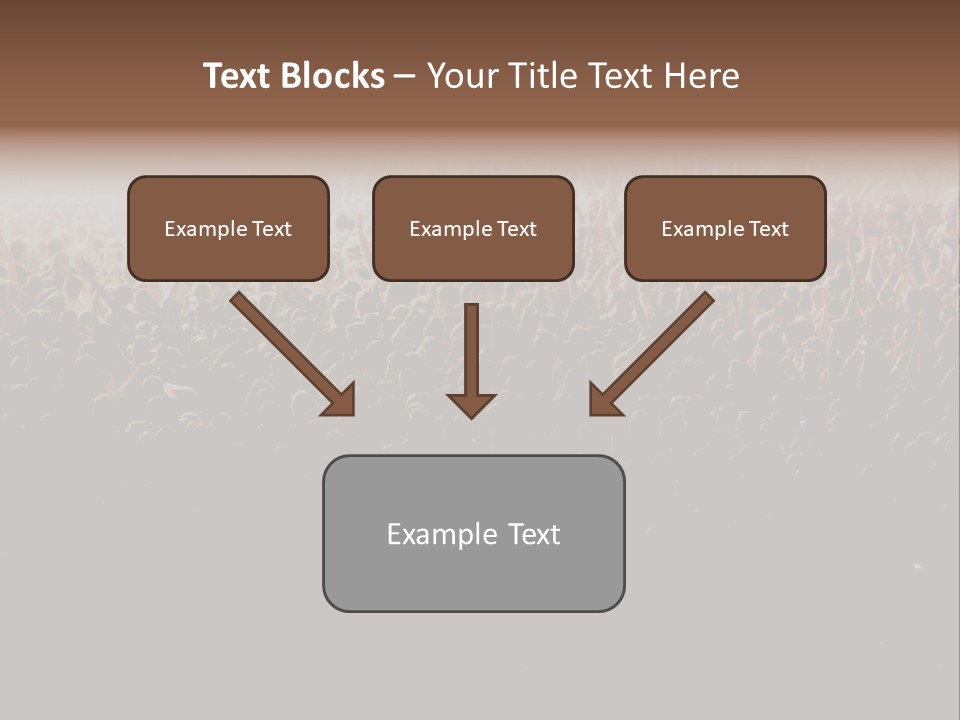 A Large Group Of People In A Crowd Powerpoint Template PowerPoint Template