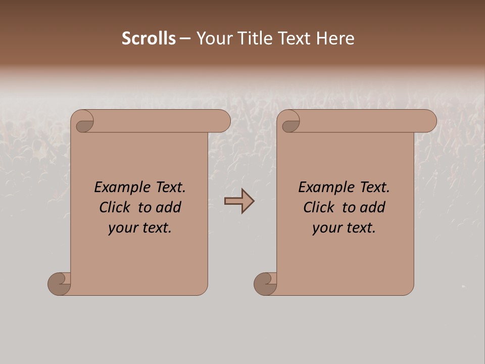 A Large Group Of People In A Crowd Powerpoint Template PowerPoint Template