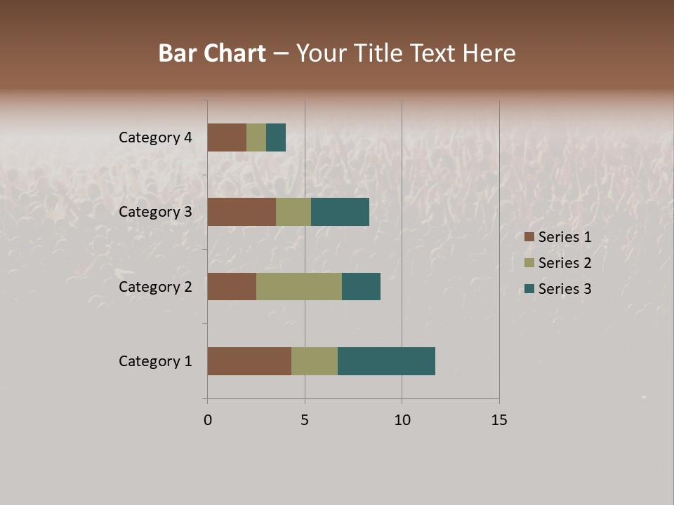A Large Group Of People In A Crowd Powerpoint Template PowerPoint Template