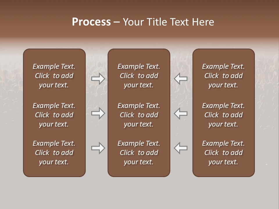 A Large Group Of People In A Crowd Powerpoint Template PowerPoint Template