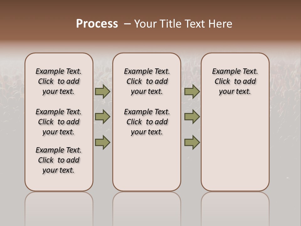 A Large Group Of People In A Crowd Powerpoint Template PowerPoint Template