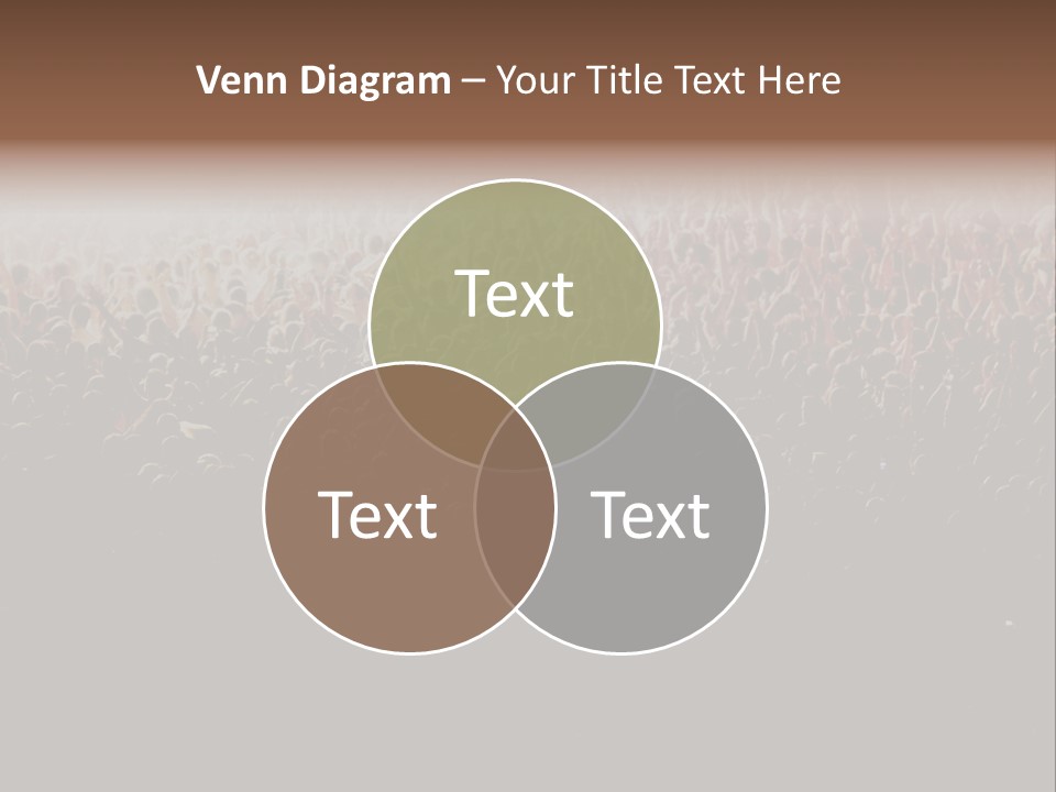 A Large Group Of People In A Crowd Powerpoint Template PowerPoint Template