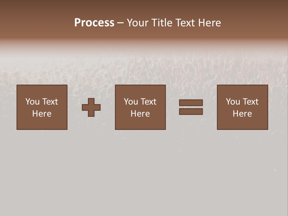 A Large Group Of People In A Crowd Powerpoint Template PowerPoint Template