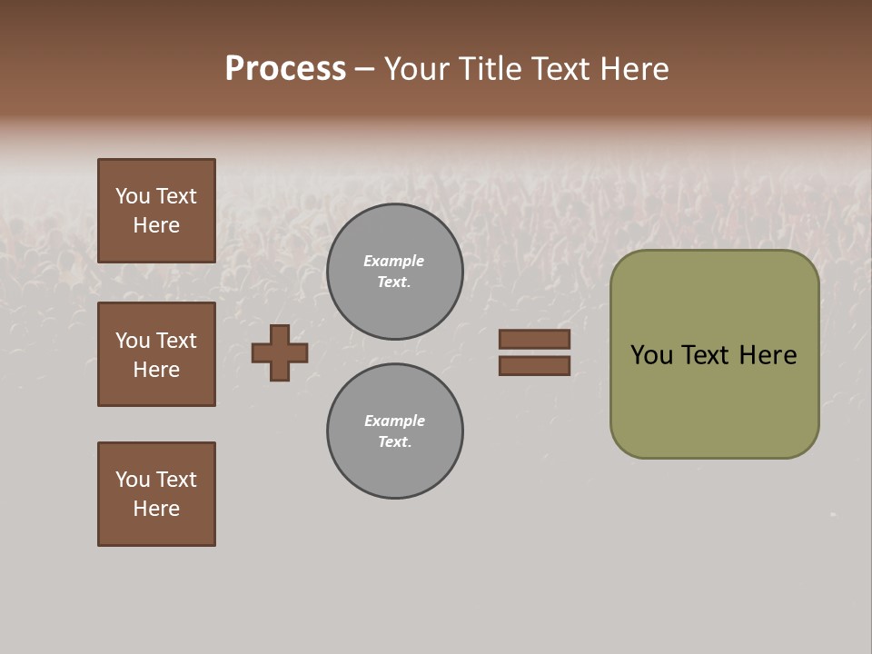 A Large Group Of People In A Crowd Powerpoint Template PowerPoint Template