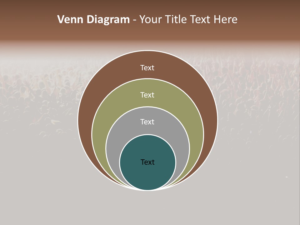 A Large Group Of People In A Crowd Powerpoint Template PowerPoint Template