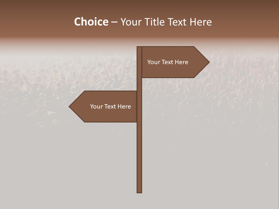 A Large Group Of People In A Crowd Powerpoint Template PowerPoint Template