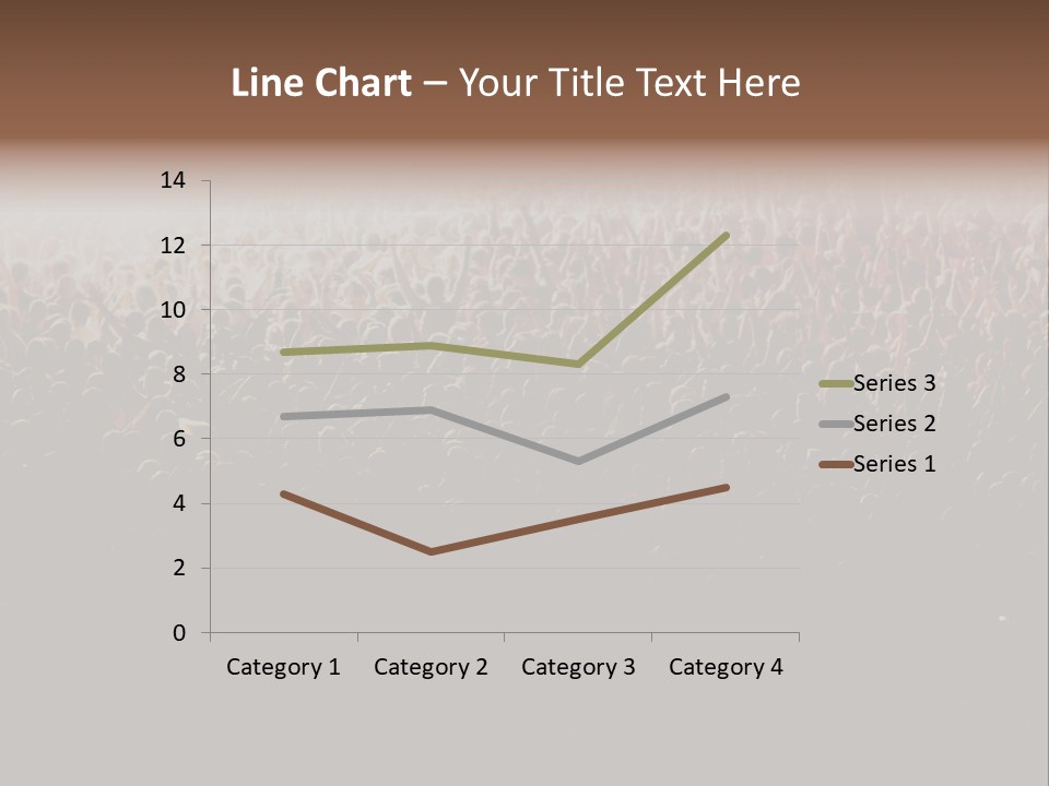 A Large Group Of People In A Crowd Powerpoint Template PowerPoint Template