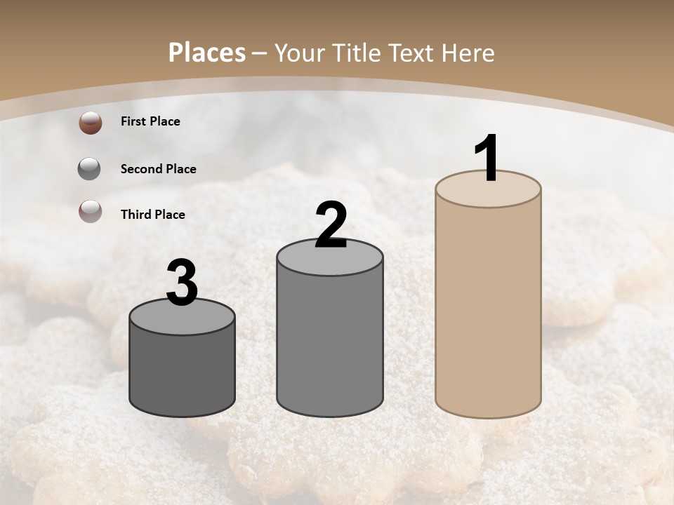 Powdered Gingerbread Cookies Pastry PowerPoint Template
