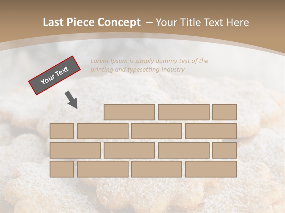 Powdered Gingerbread Cookies Pastry PowerPoint Template