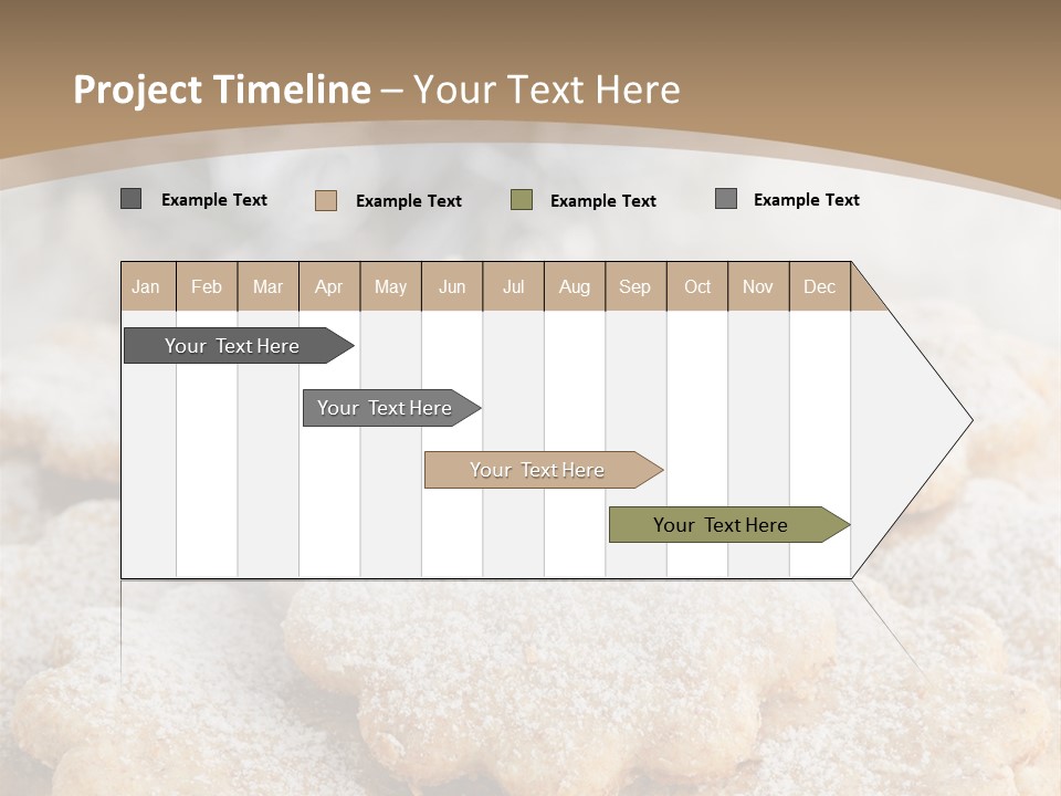 Powdered Gingerbread Cookies Pastry PowerPoint Template