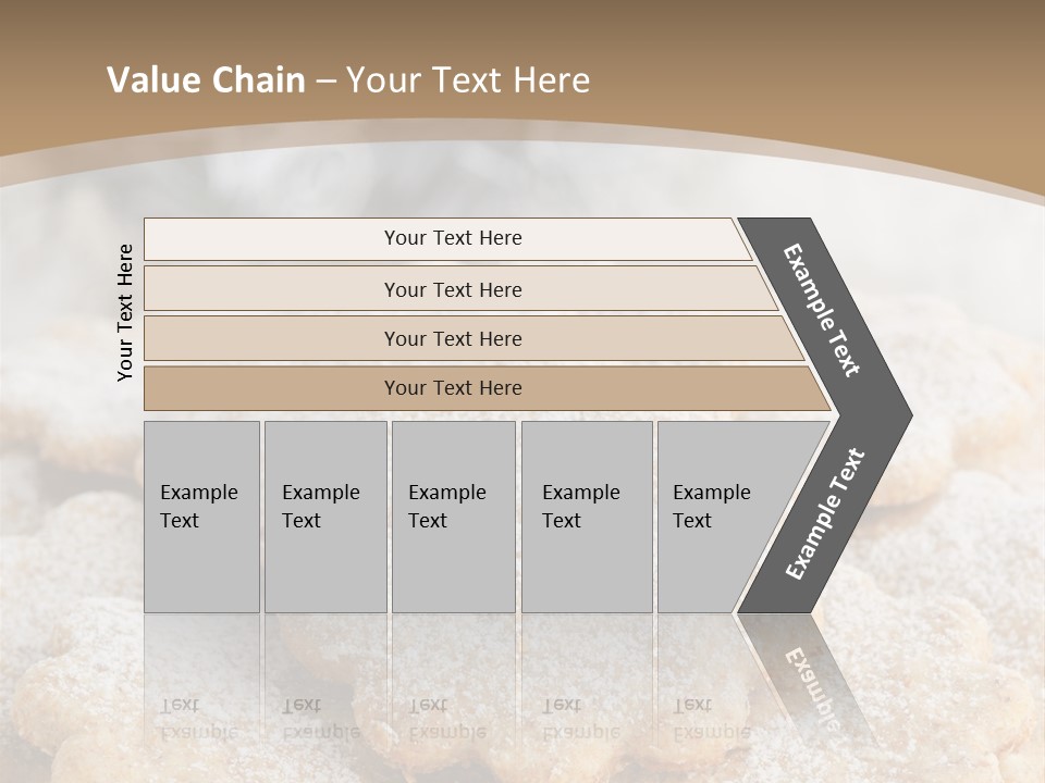 Powdered Gingerbread Cookies Pastry PowerPoint Template