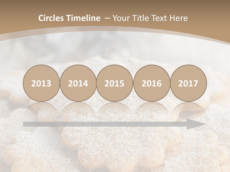 Powdered Gingerbread Cookies Pastry PowerPoint Template