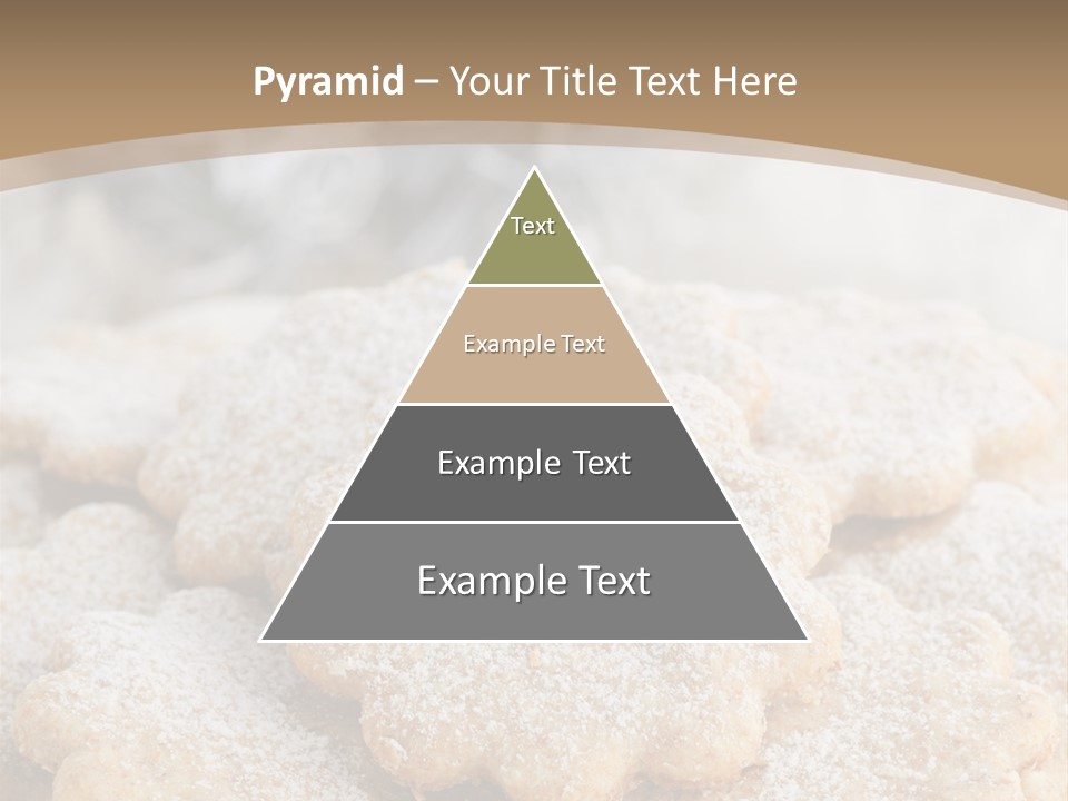 Powdered Gingerbread Cookies Pastry PowerPoint Template