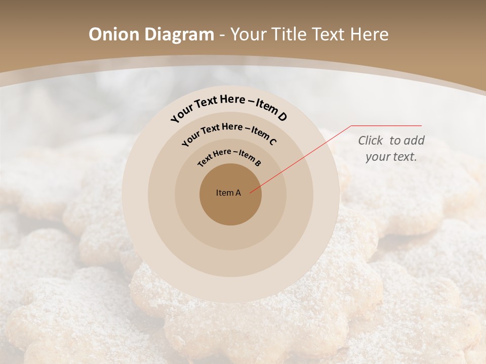 Powdered Gingerbread Cookies Pastry PowerPoint Template