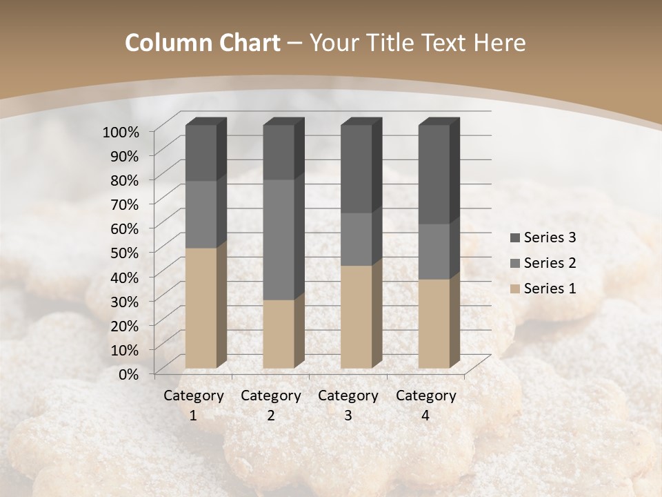 Powdered Gingerbread Cookies Pastry PowerPoint Template