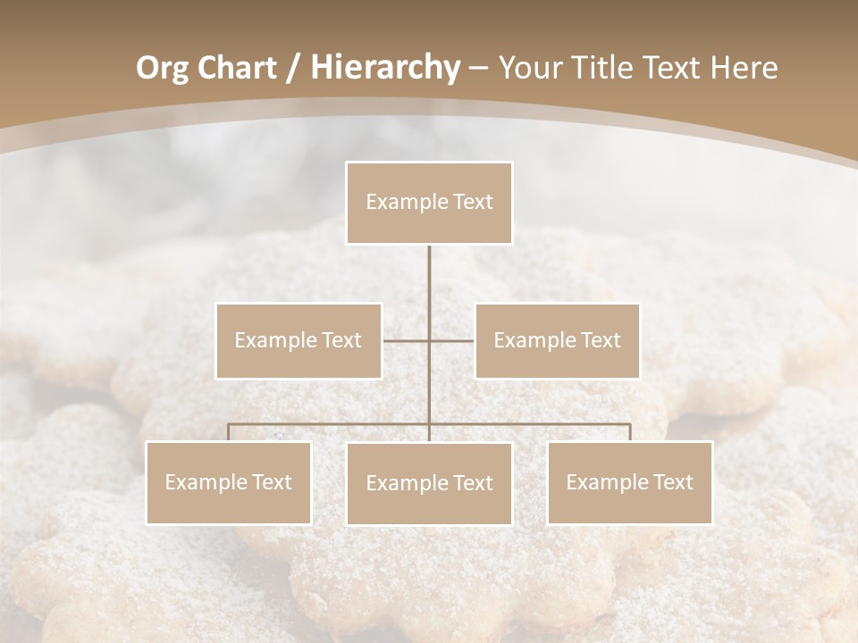 Powdered Gingerbread Cookies Pastry PowerPoint Template
