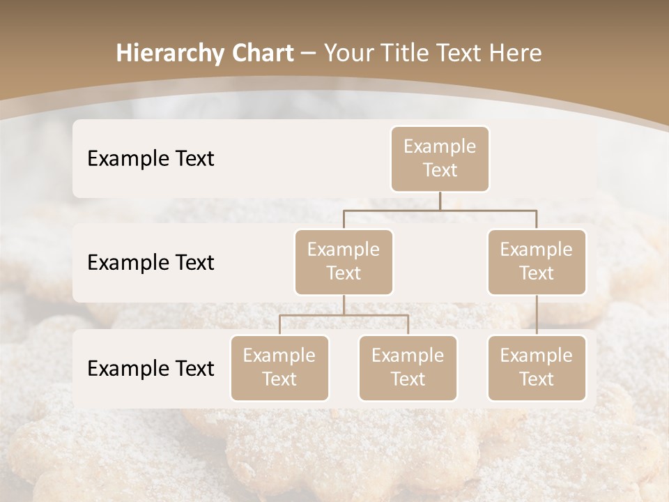 Powdered Gingerbread Cookies Pastry PowerPoint Template