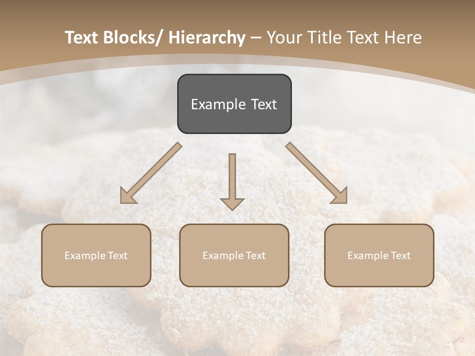 Powdered Gingerbread Cookies Pastry PowerPoint Template